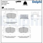 Juego de pastillas de freno DELPHI LP5061EV