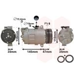 Klimakompressor VAN WEZEL 0600K395