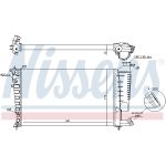 Radiador, refrigeración del motor NISSENS 61317A