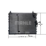Condensator, airconditioner BEHR MAHLE AC 150 000S