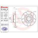 Bromsskiva BREMBO 08.A202.75