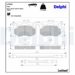 Levyjarrun jarrupalasarja DELPHI LP350