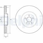 Bremsscheibe DELPHI BG9233C