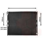 Condensador, sistema de ar condicionado VAN WEZEL 53005278