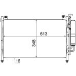 Kondensator, Klimaanlage MAHLE AC 609 000S