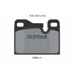 Kit de plaquettes de frein, frein à disque TEXTAR 2048203, Avant