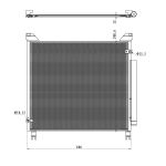 Kondensator, Klimaanlage NRF 350499