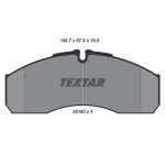 Levyjarrun jarrupalasarja TEXTAR 2916002