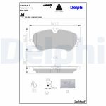 Conjunto de pastilhas de travão DELPHI LP3367LC