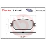 Juego de pastillas de freno, freno de disco BREMBO P 83 062