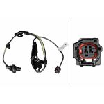 Sensor do ABS traseiro, direito HELLA 6PU 358 217-631