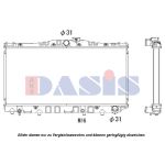 Radiateur moteur AKS DASIS 210320N
