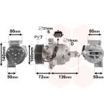 Airco-compressor VAN WEZEL 4301K701