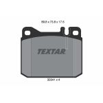 Kit de plaquettes de frein, frein à disque TEXTAR 2034110, Avant