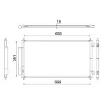 Condensator, airconditioning MAHLE AC 811 000S