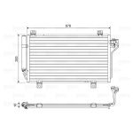 Condensator, airconditioning VALEO 814195