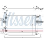 Radiador, refrigeración del motor NISSENS 632481