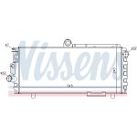 Radiador, refrigeración del motor NISSENS 60010