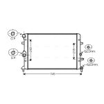 Motorkühler AVA COOLING VNA2289