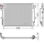 Condensator, airconditioning DENSO DCN14003
