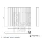 Suodatin, sisäilma BLUE PRINT ADBP250145