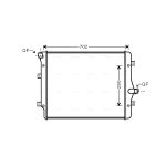 Motorradiateur  AVA COOLING VN2208