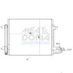 Condensator, airconditioning MEAT & DORIA 991062