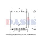 Radiateur moteur AKS DASIS 070166N