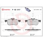 Bromsbeläggssats, skivbroms BREMBO P 52 017