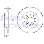 Bremsscheiben DELPHI BG3832C vorne, belüftet, 2 Stück