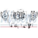 Compressor, airconditioning ** FIRST FIT ** NISSENS 890803
