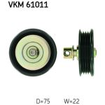 Rouleau de renvoi/guide, courroie à nervures en V SKF VKM 61011