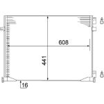 Condensator, airconditioning MAHLE AC 528 000S