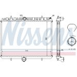Radiador, refrigeración del motor NISSENS 63621A
