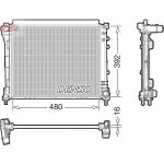 Radiador, arrefecimento do motor DENSO DRM09006