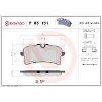 Bromsbeläggssats, skivbroms BREMBO P 85 151