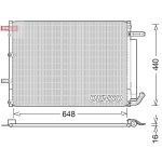 Condensator, airconditioning DENSO DCN06018