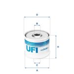 Filtro combustible UFI 24.360.01