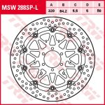 Disque de frein TRW MSW288SP-L Gauche, 1 Pièce