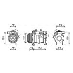 Klimakompressor AVA COOLING CRAK128