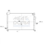 Condensator, airconditioning MEAT & DORIA 991105