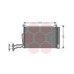 Condensator, airconditioning VAN WEZEL 06005264