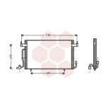 Condensator, airconditioning VAN WEZEL 09005141