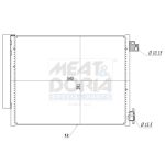 Condenseur (climatisation) MEAT & DORIA 991264