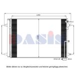 Condensator, airconditioning AKS DASIS 482027N