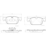 Bremsbelagsatz BREMBO P86028NX