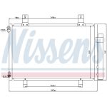 Condensatore, impianto di climatizzazione NISSENS 940057