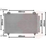 Condensator, airconditioning VAN WEZEL 53005286