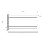 Condensator, airconditioning VALEO 822727