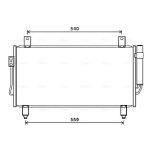 Condensator, airconditioning AVA COOLING MT5252D